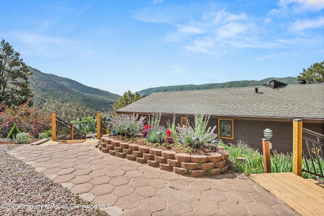 679 Pinon Dr, Basalt, CO 81621 - view of patio / terrace featuring a mountain view