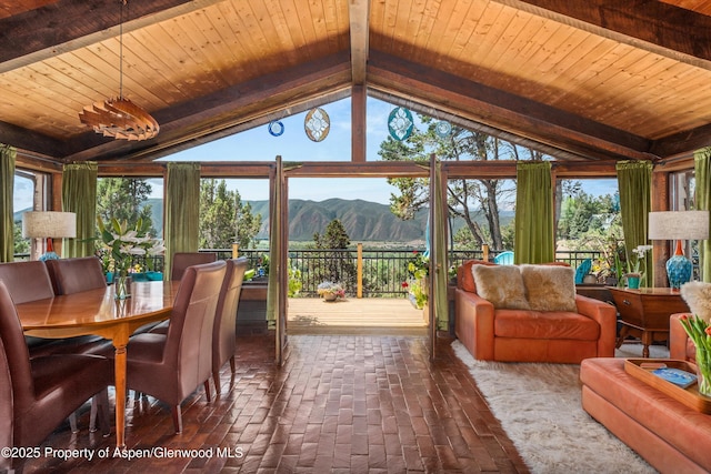 679 Pinon Dr, Basalt, CO 81621 - sunroom / solarium featuring a mountain view and plenty of natural light