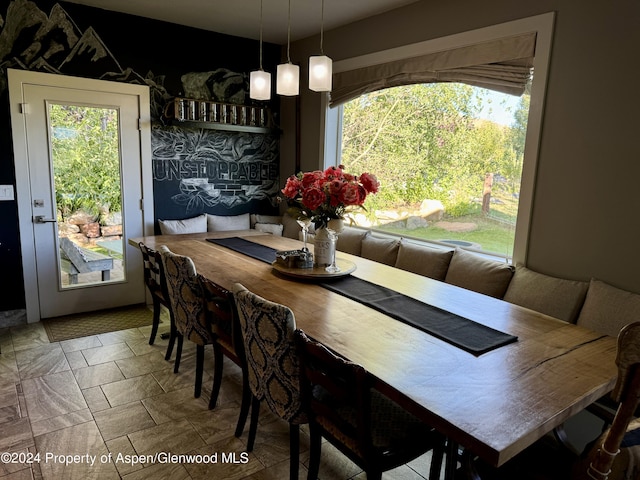 view of dining room