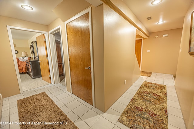1001 Alta Ct, Craig, CO 81625 - hall with light tile patterned flooring and recessed lighting