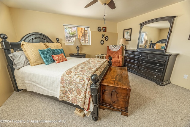1001 Alta Ct, Craig, CO 81625 - bedroom featuring carpet flooring and a ceiling fan