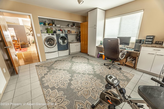 1001 Alta Ct, Craig, CO 81625 - office featuring independent washer and dryer and light tile patterned floors