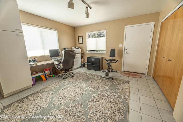 1001 Alta Ct, Craig, CO 81625 - home office featuring light tile patterned floors and track lighting