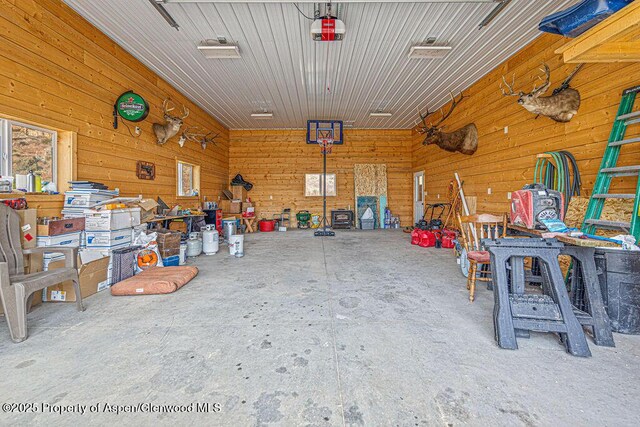 289 Lewis Ln, Craig, CO 81625 - garage featuring wooden walls