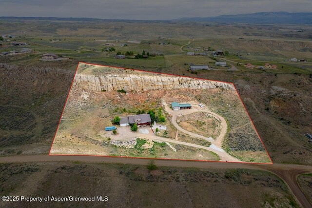 289 Lewis Ln, Craig, CO 81625 - aerial view of sparsely populated area featuring property boundaries highlighted