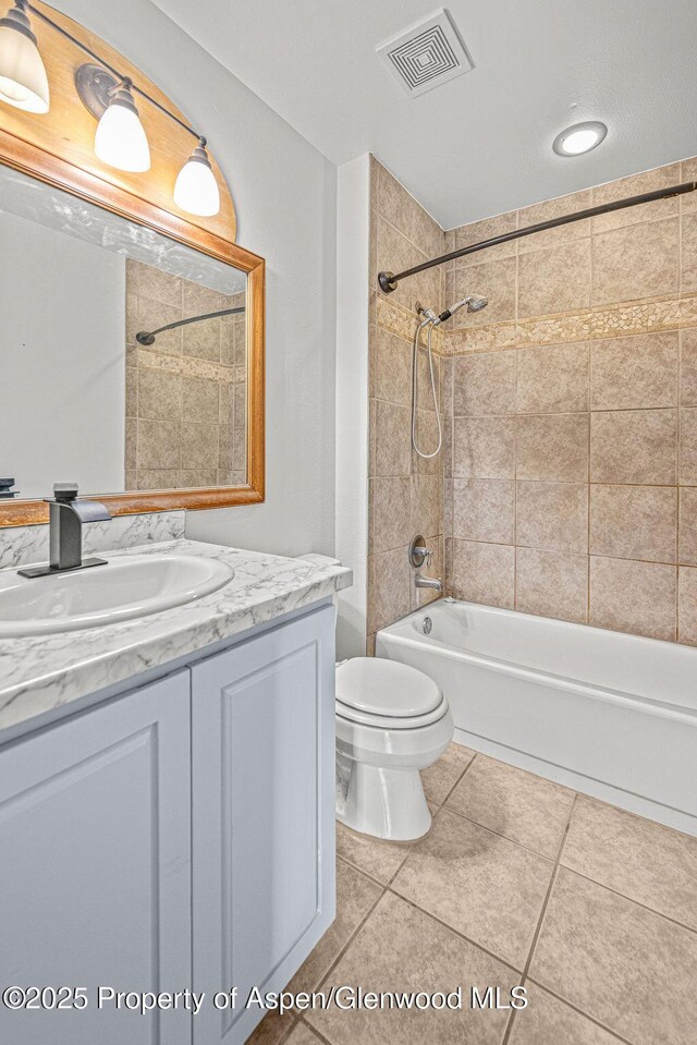 813 Finley Ln, Craig, CO 81625 - bathroom featuring vanity, bathtub / shower combination, and tile patterned flooring