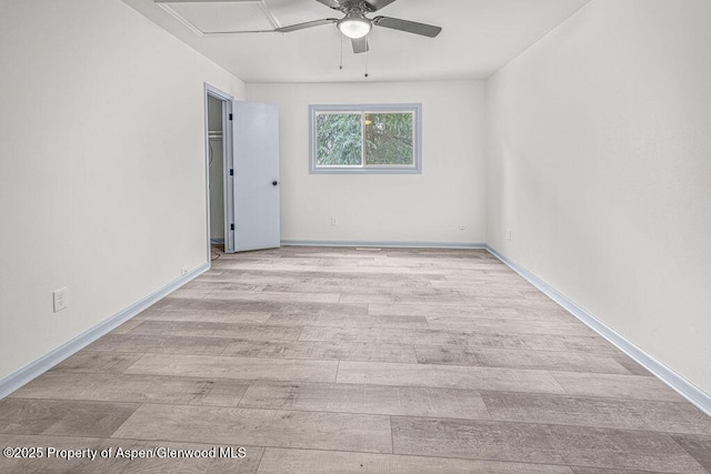 813 Finley Ln, Craig, CO 81625 - unfurnished room with wood finished floors and a ceiling fan