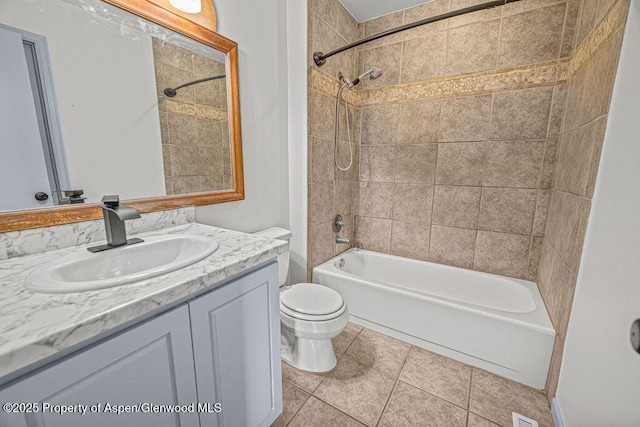813 Finley Ln, Craig, CO 81625 - bathroom featuring vanity, shower / bath combination, and tile patterned floors