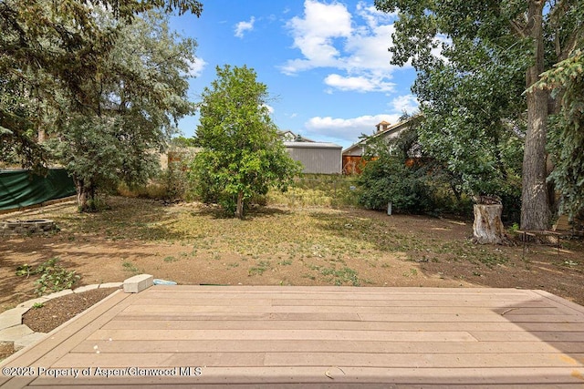 813 Finley Ln, Craig, CO 81625 - view of yard featuring a wooden deck