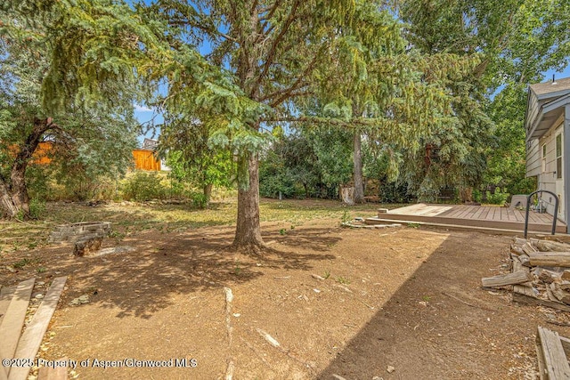 813 Finley Ln, Craig, CO 81625 - view of yard featuring a wooden deck