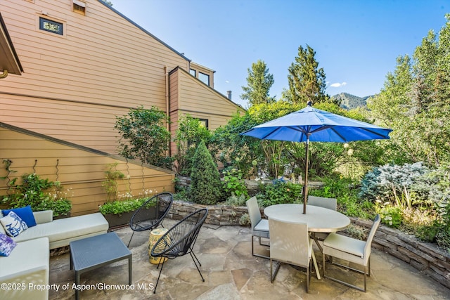 155 Lone Pine Rd Unit 2, Aspen, CO 81611 - view of patio / terrace with outdoor dining area