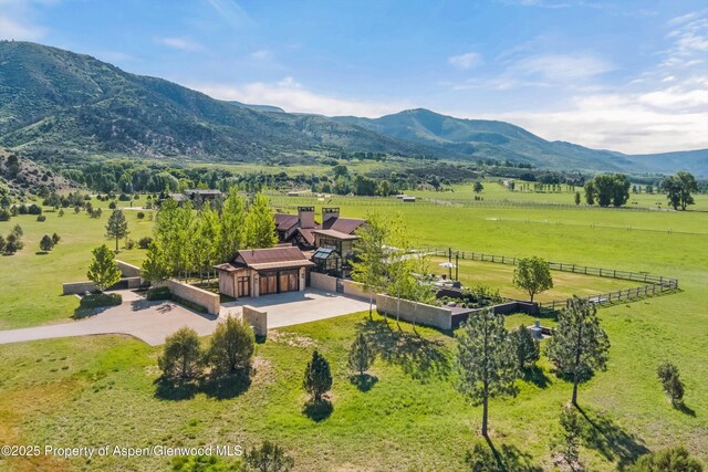 295 Aspen Valley Ranch Rd, Woody Creek, CO 81656 - mountain view with rural landscape and agricultural land