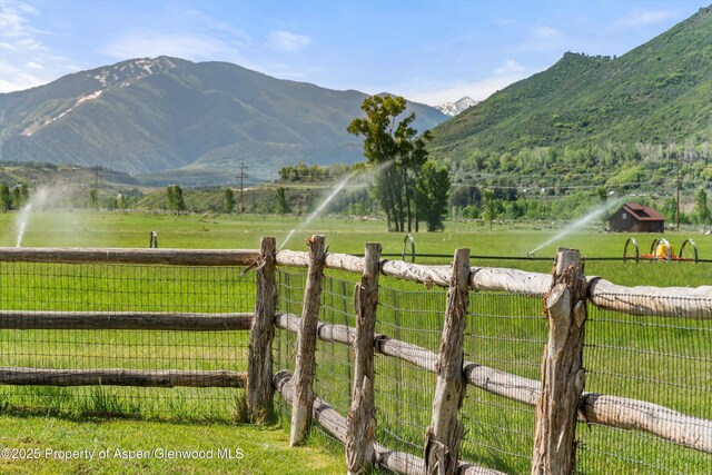 295 Aspen Valley Ranch Rd, Woody Creek, CO 81656 - view of mountain backdrop with rural landscape and a pastoral area