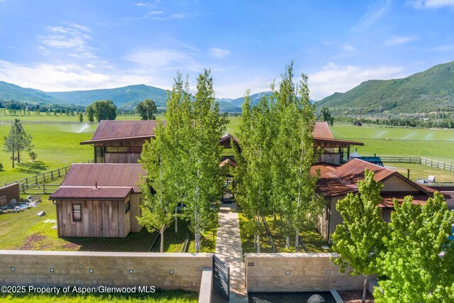 295 Aspen Valley Ranch Rd, Woody Creek, CO 81656 - view of mountain backdrop with rural landscape and a nearby body of water