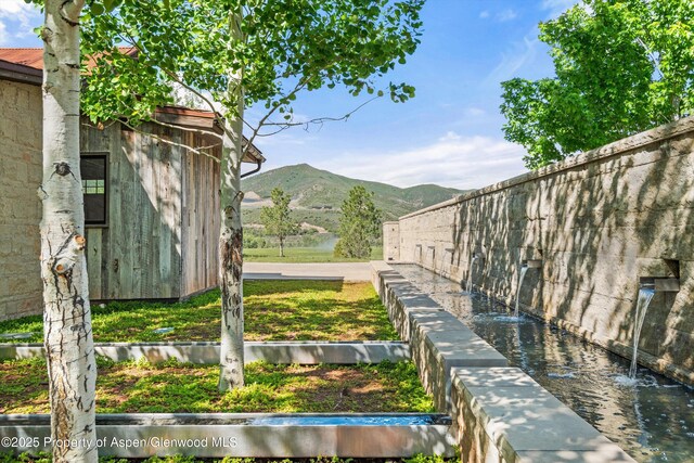 295 Aspen Valley Ranch Rd, Woody Creek, CO 81656 - view of yard featuring a mountain view