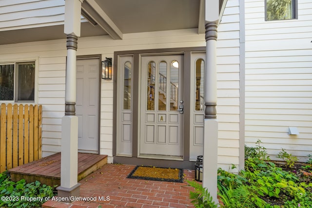 1195 E Cooper Ave Unit A, Aspen, CO 81611 - view of exterior entry with covered porch