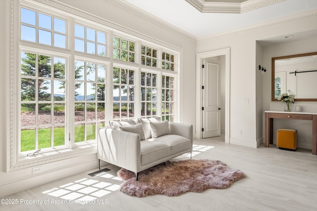 2959 County Road 103, Carbondale, CO 81623 - living area featuring crown molding and baseboards