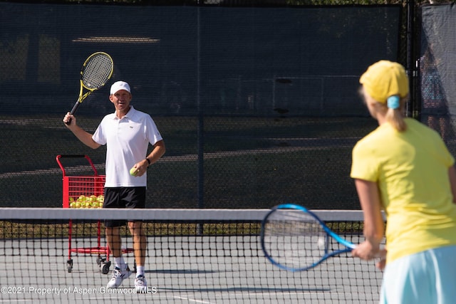 view of tennis court