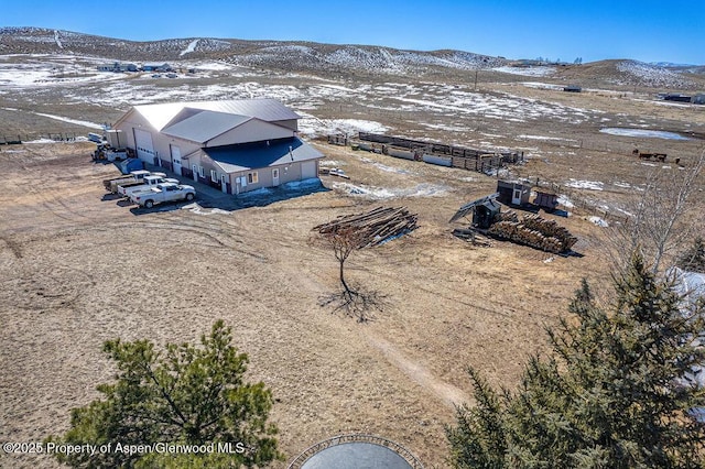 TBD Pronghorn Rd, Craig, CO 81625 - aerial view of property and surrounding area featuring a mountain backdrop
