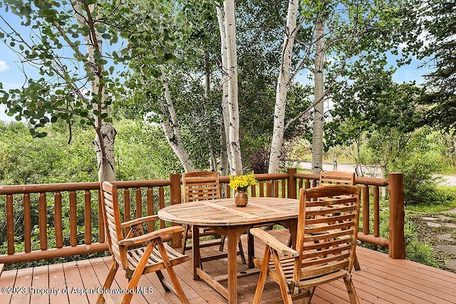 view of wooden terrace