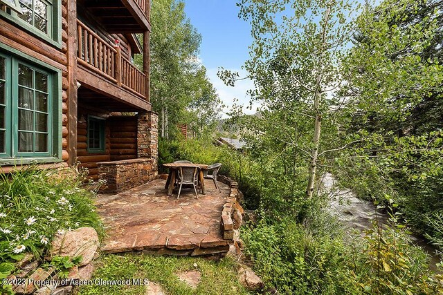 35 Starlit Ln, Snowmass, CO 81654 - exterior space featuring a patio area and a balcony