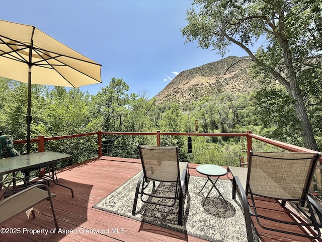 289 Mikala Ln, New Castle, CO 81647 - deck with a mountain view