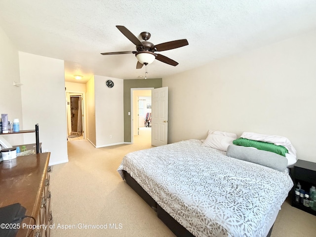 289 Mikala Ln, New Castle, CO 81647 - bedroom featuring light colored carpet and ceiling fan