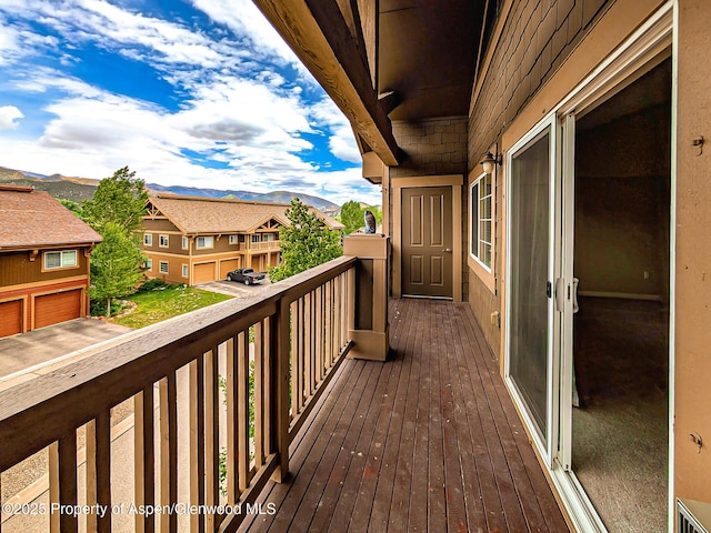 612 Riverview Dr Unit 808, New Castle, CO 81647 - deck featuring a residential view and a mountain view