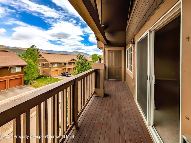 612 Riverview Dr Unit 808, New Castle, CO 81647 - balcony featuring a mountain view and a residential view