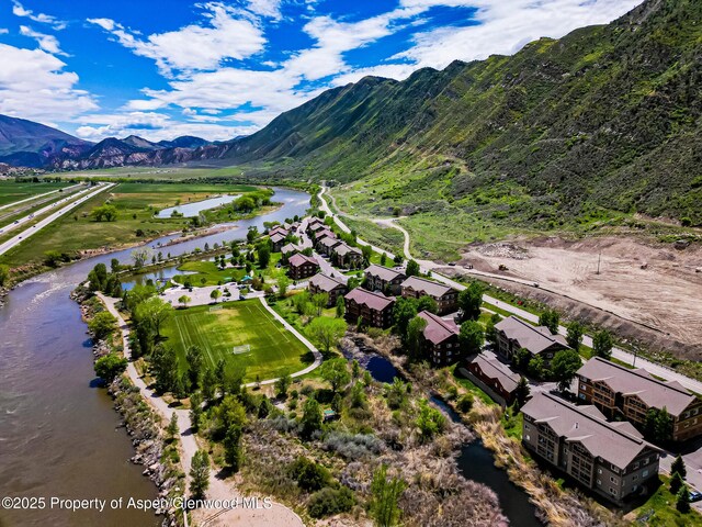 612 Riverview Dr Unit 808, New Castle, CO 81647 - bird's eye view of a water and mountain view