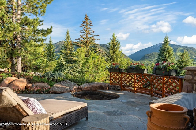 87 Magnifico Dr, Aspen, CO 81611 - view of patio featuring a mountain view