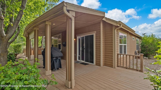 150 Castle Ct, New Castle, CO 81647 - deck featuring area for grilling