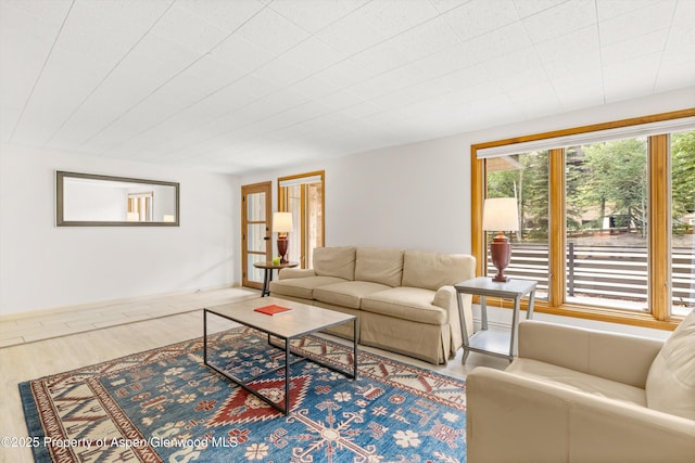 1501 Maroon Creek Rd # 2, Aspen, CO 81611 - living area with wood finished floors