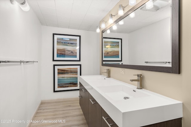 1501 Maroon Creek Rd # 2, Aspen, CO 81611 - full bath featuring double vanity and wood finished floors