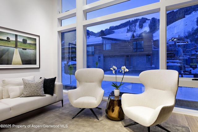 126 Juan St, Aspen, CO 81611 - sitting room featuring wood finished floors
