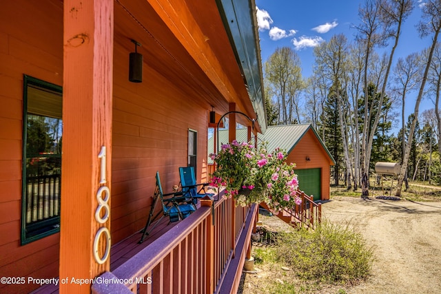180 Ridge Rd, Gunnison, CO 81230 - view of home's exterior with a garage and an outdoor structure