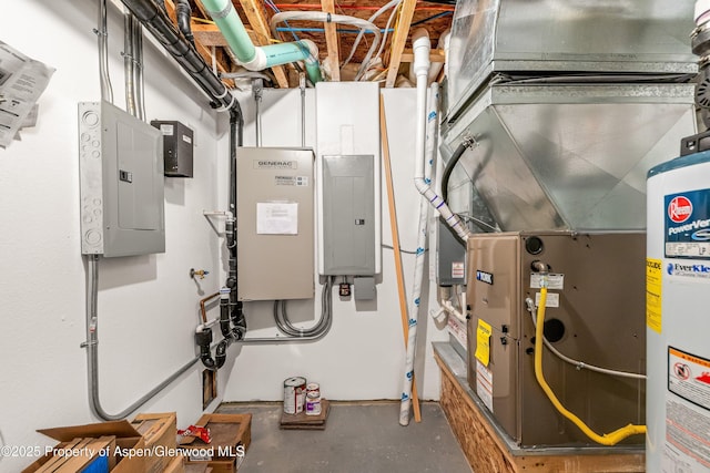 180 Ridge Rd, Gunnison, CO 81230 - utility room featuring electric panel and heating unit