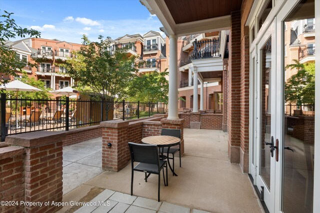 view of balcony