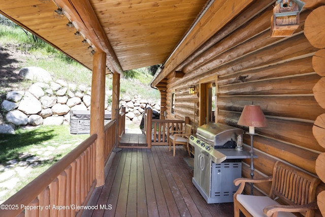 1373 Mclaughlin Ln, Basalt, CO 81621 - deck with area for grilling