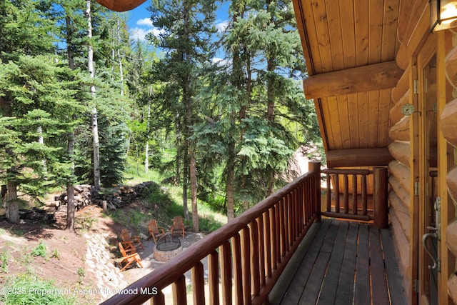 1373 Mclaughlin Ln, Basalt, CO 81621 - view of wooden deck