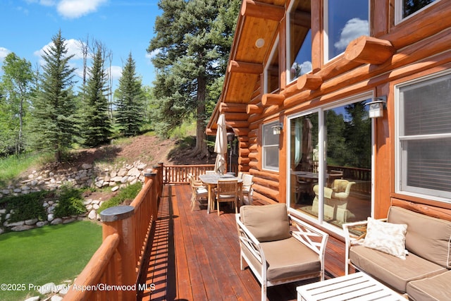1373 Mclaughlin Ln, Basalt, CO 81621 - deck with outdoor dining space