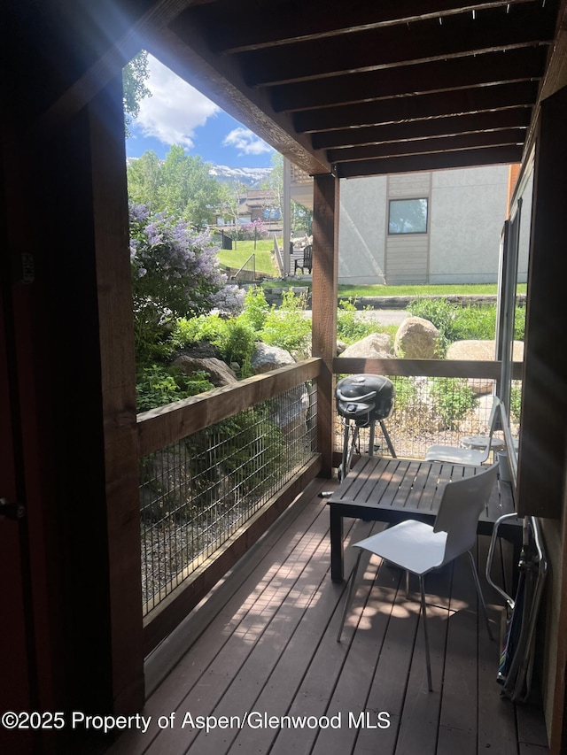 35 Campground Ln Unit E4, Snowmass Village, CO 81615 - view of wooden terrace