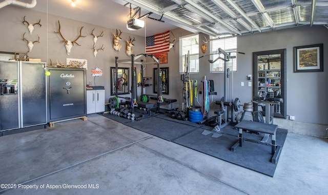 41 Red Cloud Ct, New Castle, CO 81647 - workout area with a garage