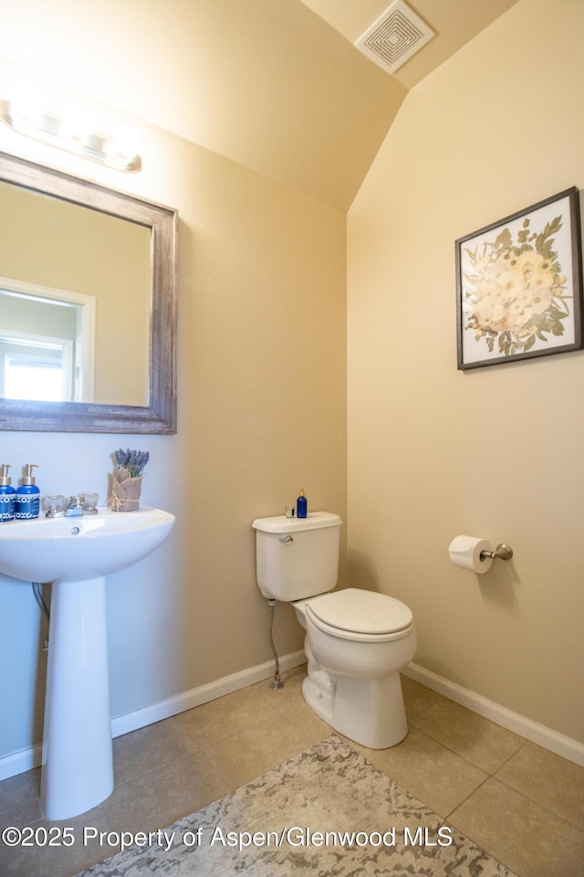 41 Red Cloud Ct, New Castle, CO 81647 - half bathroom featuring toilet, tile patterned flooring, and baseboards