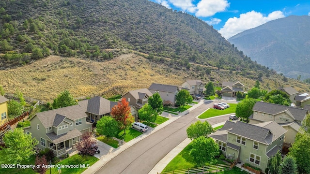 41 Red Cloud Ct, New Castle, CO 81647 - aerial view of residential area with a mountainous background