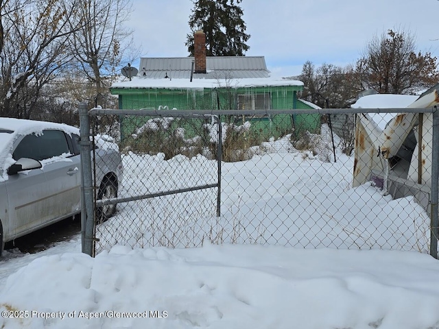 view of snowy yard