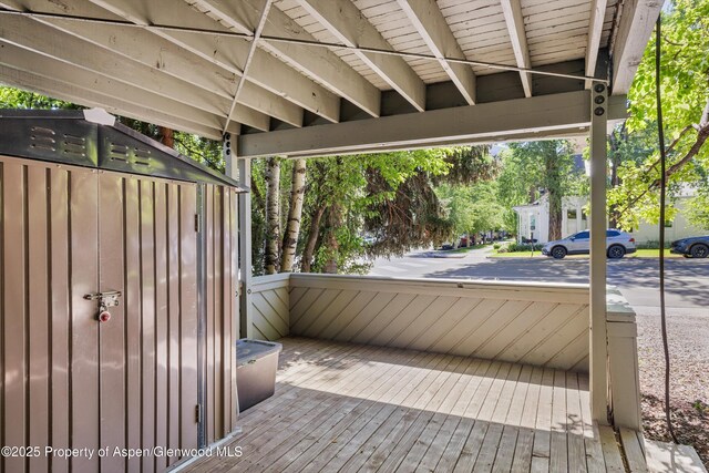 125 E Hyman Ave Unit 1A, Aspen, CO 81611 - view of deck