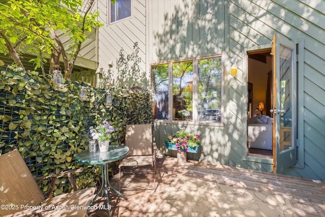 125 E Hyman Ave Unit 1A, Aspen, CO 81611 - view of patio featuring a deck