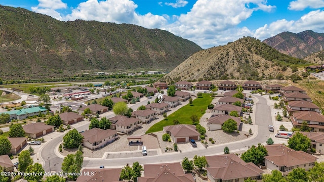 277 Castle Ridge Dr, New Castle, CO 81647 - aerial view of residential area with a mountain backdrop