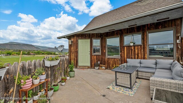 1000 Dolores Way Unit C, Carbondale, CO 81623 - view of patio / terrace featuring a mountain view and outdoor lounge area